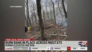 Pennsylvania under red flag warning, burn bans in place