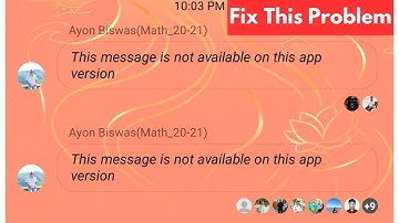 Fix This Message Is Not Available On This App Version Messenger Problem