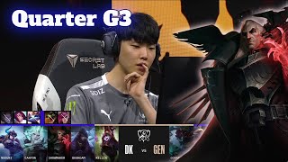 GEN vs DK - Game 3 | Quarter Finals LoL Worlds 2022 | Gen.G vs DAMWON Kia - G3 full game