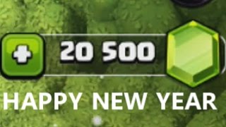 NEW YEAR SPENDING SPREE OF 20,500 GEMS (CLASH OF CLANS)
