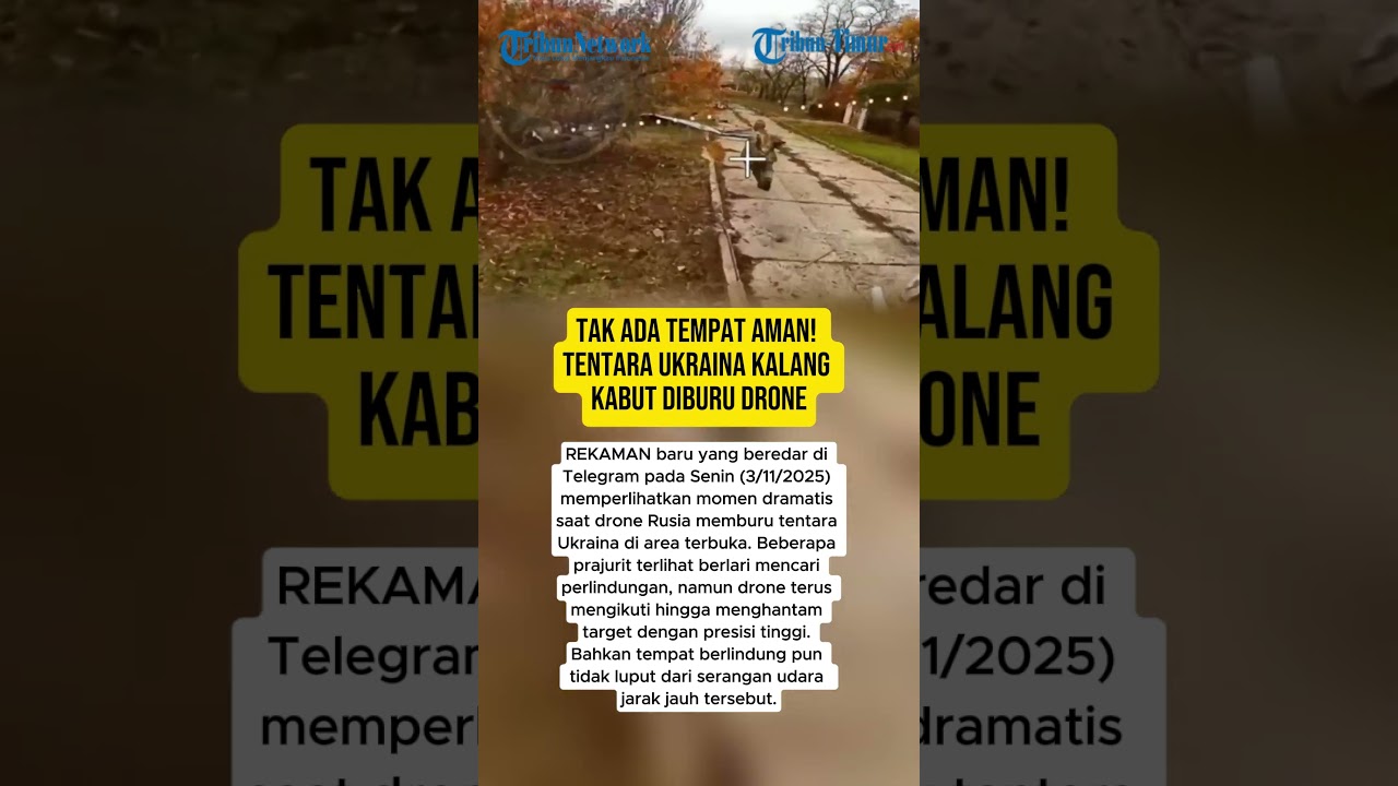 TAK ADA TEMPAT AMAN! TENTARA UKRAINA KALANG KABUT DIBURU DRONE