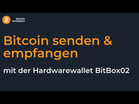 Bitcoin senden & empfangen mit der Hardwarewallet BitBox02