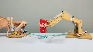 How To Make Hydraulic Powered Robotic Jcb Arm From Cardboard And Homemade ll DIY 🔥🔥