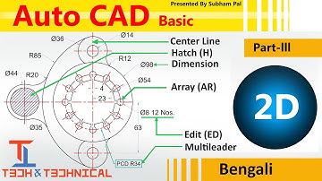 AutoCAD Basic ǁ Part-3 ( Bengali) AutoCAD for Beginners #Tech&Technical