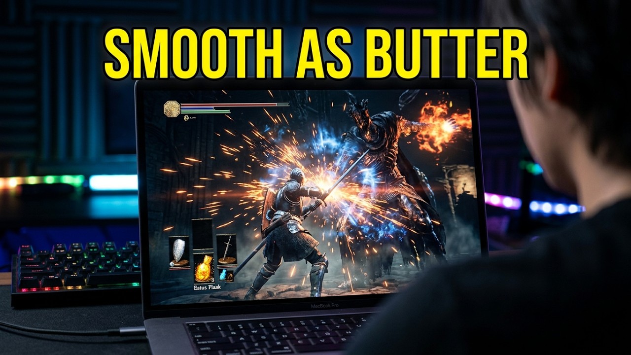 Dark Souls III running locally on an Apple Silicon MacBook