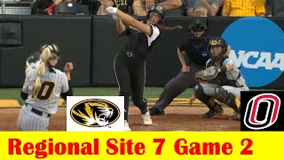 Omaha vs #7 Missouri Softball Highlights, 2024 NCAA Regional Site 7 Game 2