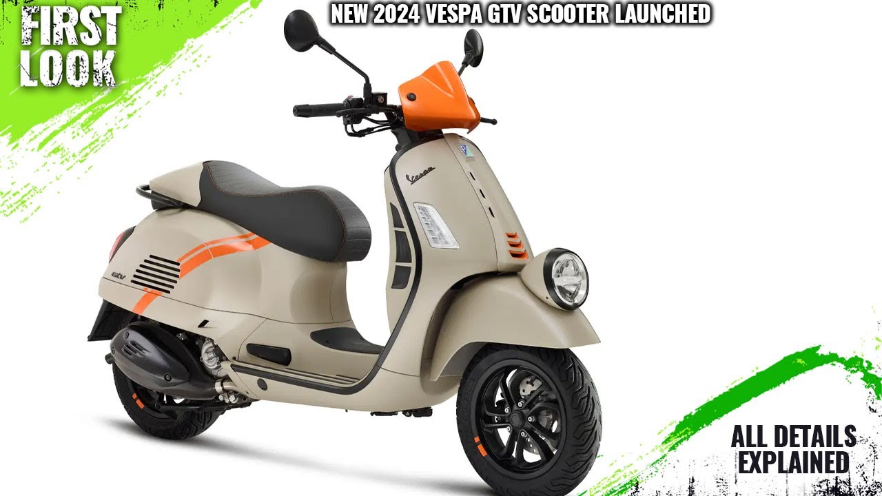 New Vespa GTV 2024 Scooter Launched With Updated Engine And Features