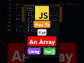 JavaScript Interview Question | flat() method | #javascript #javascriptinterview #frontend