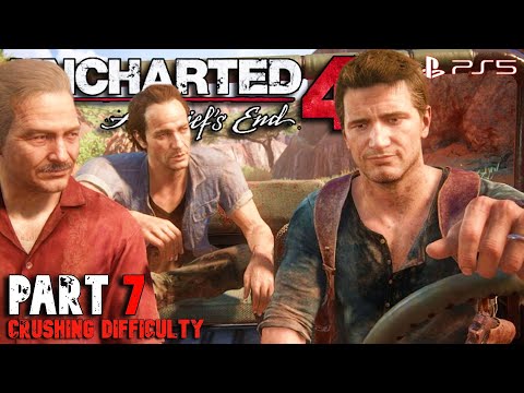 Uncharted 4: A Thief's End Part 7 Crushing First Blind Playthrough Legacy of Thieves Edition PS5 HD