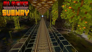 Minecraft Create Mod: 15,000 Chunk Subway Tour | Mainline with 17 Stops
