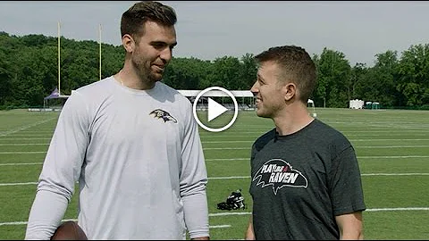 What It's Like Catching Bullets From Joe Flacco | ...