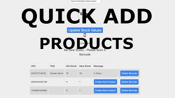 Inventory Manager - Quick Add Products While Scanning Barcodes