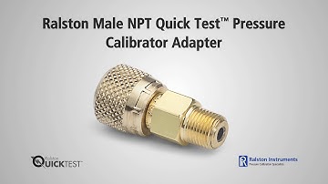 How To Use Male Quick-test Adapters | Ralston Instruments