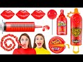 MANGIA SOLO UN COLORE PER 24 ORE | Mukbankg di Cibo Rosso da Multi DO! CHALLENGE