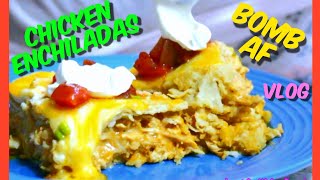 I Made Chicken Enchiladas | Quarantine Dinner Meals | VLOG