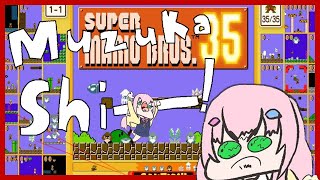 【Super Mario Bros. 35】 너무 어려워요😭 とても難しいです。