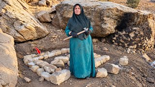 Alone Under a Rock … Building a Stone Shelter Before the Winter Storm and Extreme Cold
