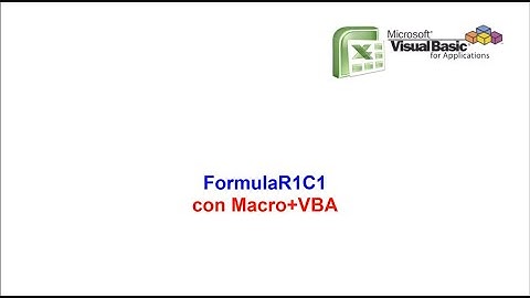 Formulario R1C1 Macro VBA