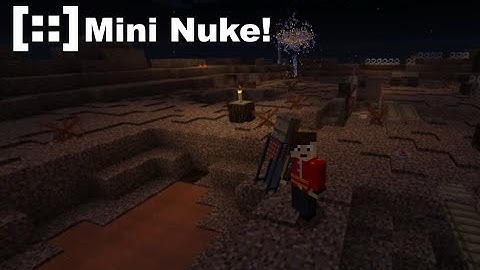 Minecraft - Command Blocks - Machine Gun & Mini Nuke!