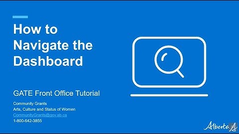 How to Navigate the Dashboard