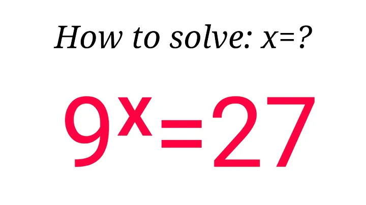 A Nice Exponential Equation Solving By Math Tutor Jakaria Two🔥A Nice Math Problem🔥