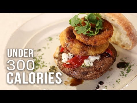 PORTOBELLO MUSHROOM BURGER UNDER 300 CALORIES