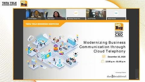 CXO Roundtable | 10 Dec’20 | Modernizing Business Communication through Cloud Telephony