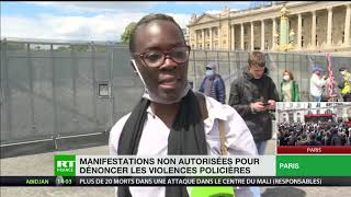 Paris : manifestations non autorisées pour dénoncer les violences policières