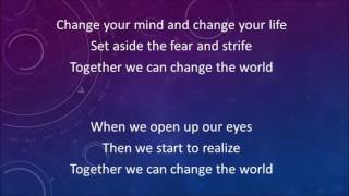 Miniatura de "Together we can change the world karaoke"
