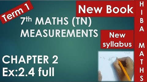 TN Samacheer 7th maths chapter 2 exercise 2.4 full answers New Book New Syllabus