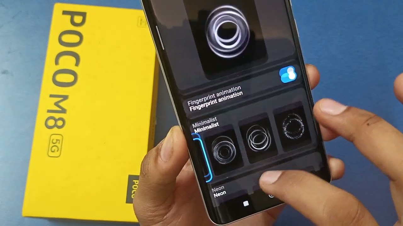 Poco M8 5G Change fingerprint animation - How to set fingerprints effects