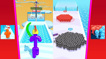 Tall Man Run Vs Count Masters all levels gameplay android iOS walkthrough Nr 95