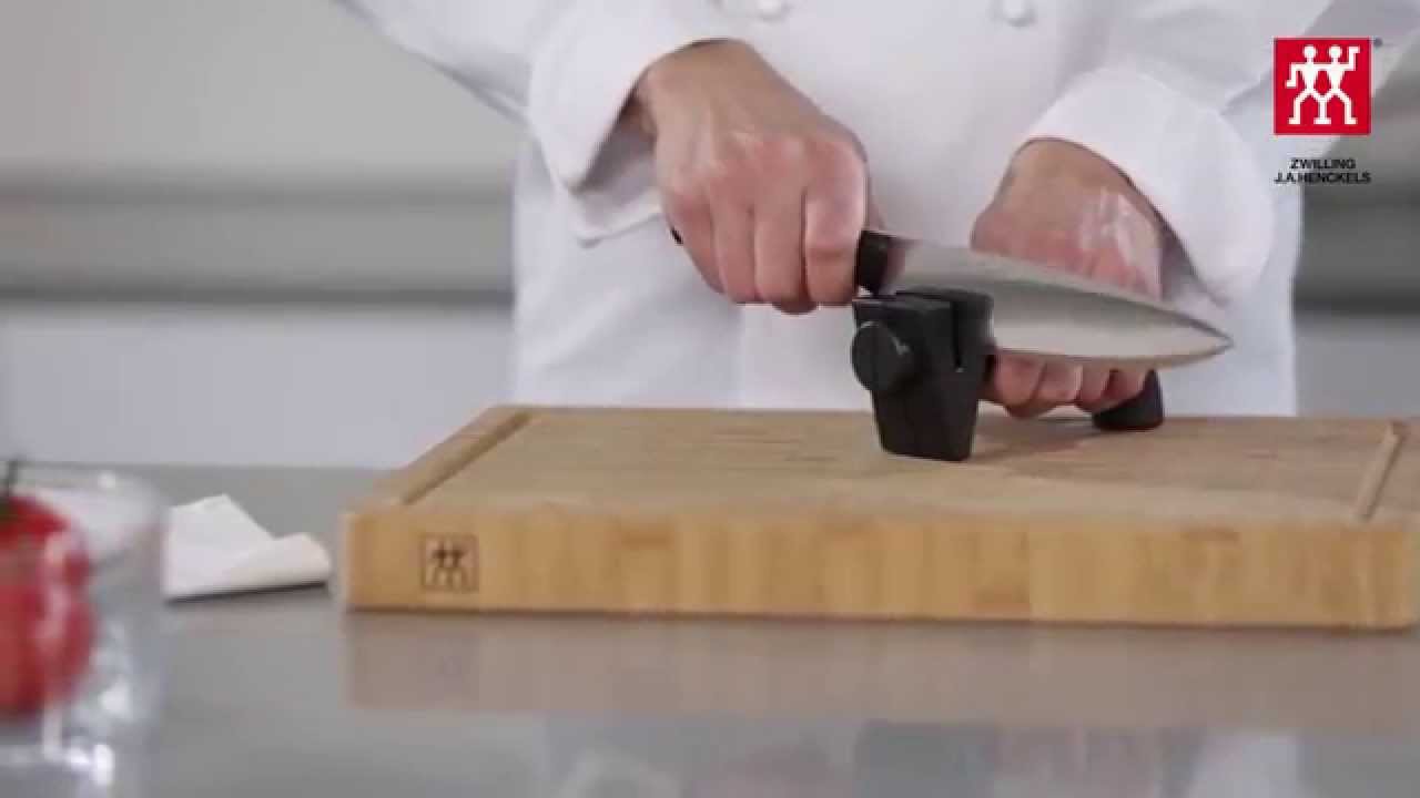 Messer schärfen mit dem Messerschärfer TWINSHARP - YouTube