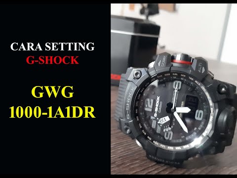 cara setting g shock gwg 1000