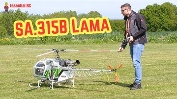 AMAZING FLIGHT ! GIANT RC turbine powered Vario SA.315B LAMA