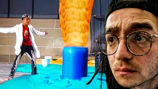 Sopas Reacts To iShowSpeed & Mark Rober Try EXTREME Science Experiments..