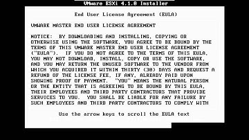 Installing VMware ESXi 4.1.0