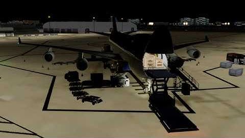 [P3D 4.4] PMDG 747-400ERF Night Landing on Miami