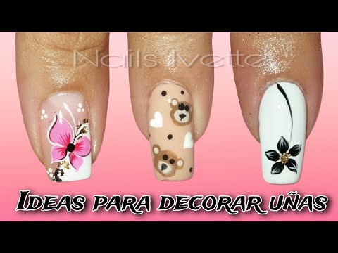 3 NUEVAS IDEAS PARA DECORAR UÑAS / DISEÑOS DE UÑAS FÁCIL / DECORACIÓN DE UÑAS PRINCIPIANTES @NailsIvette