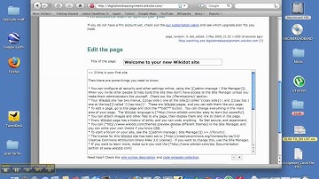 wiki practice screen shot