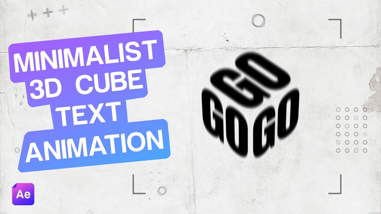 Minimalist 3D Cube Animation | After Effects Tutorial - YouTube