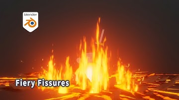[Tut] Fiery Fissure from Ground VFX - Blender Geometry Nodes 4.1