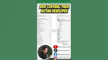 Cara Menampilkan Developer pada Excel #developer #excel #belajarexcel #exceltips #exceltutorial