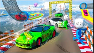 car on sky high mega ramps & become winner of car stunt games🔥 screenshot 5