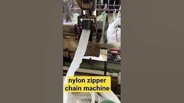 Nylon zipper sewing machine #zippermachine
