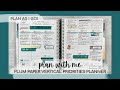 PLAN WITH ME | plan as i go style! | 7x9 PLUM PAPER VERTICAL PRIORITIES | tattooed teacher plans