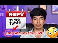 RGPV 1st Semester Exam 2026 | Time Table | @Growwithfarooque
