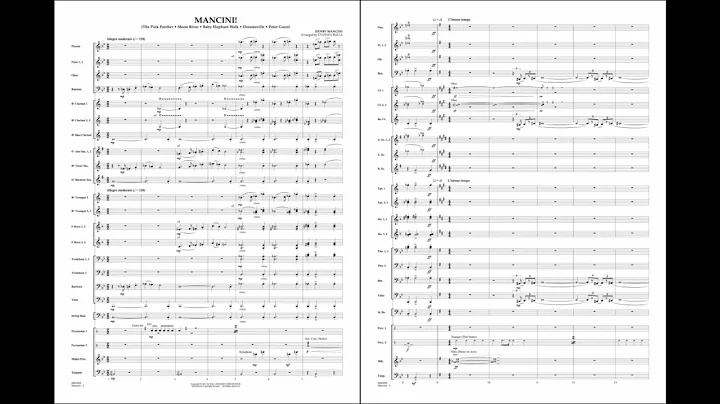 Mancini! arranged by Stephen Bulla