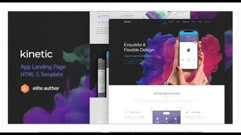 Kinetic - App Landing Page | Themeforest Templates