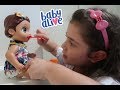 Uma bab muito boazinha helo com baby alive amandinha comendo papinha